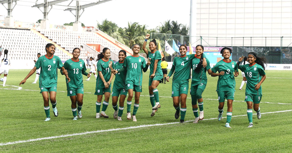 লঙ্কানদের জালে বাংলাদেশের ৯ গোল, সাগরিকার হ্যাটট্রিক